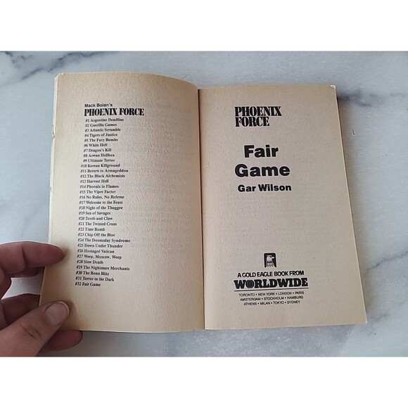 Phoenix Force Fair Game By Gar Wilson Paperback - Picture 3 of 10